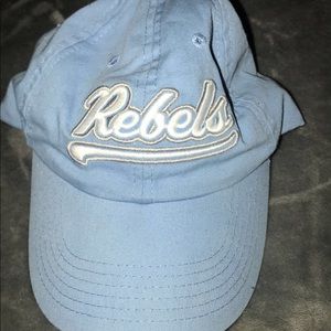 Light baby blue Rebels baseball cap